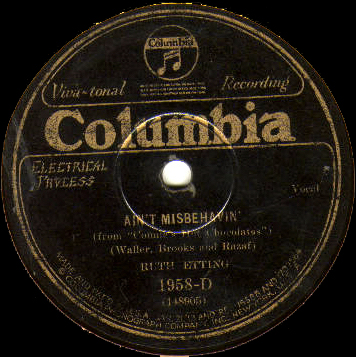 78-Ain't Misbehavin' - Columbia 1958-D